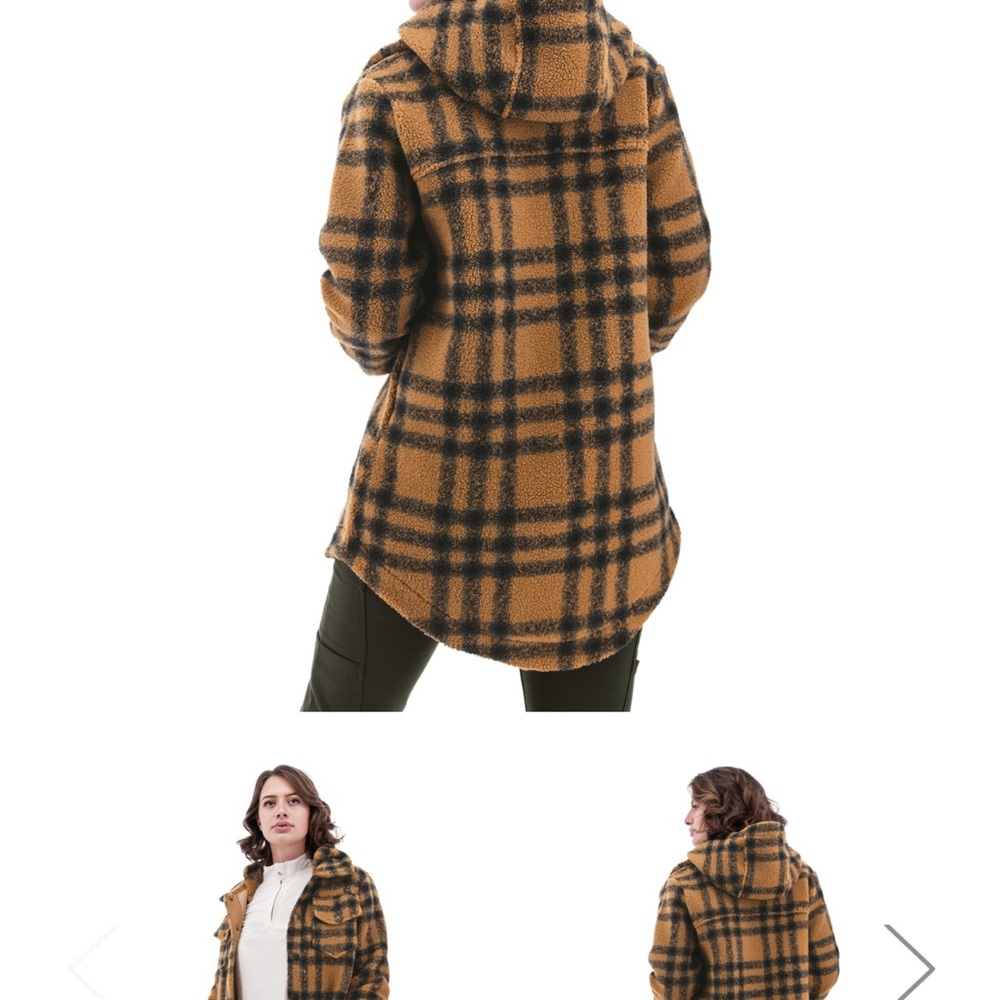 Aventura Checkered Jacket in Tan and Black NWT
